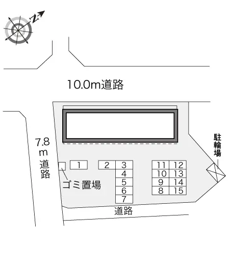 ★手数料０円★富士宮市舞々木町　月極駐車場（LP）